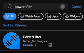 Search & Install Powerlifter